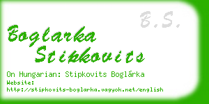 boglarka stipkovits business card